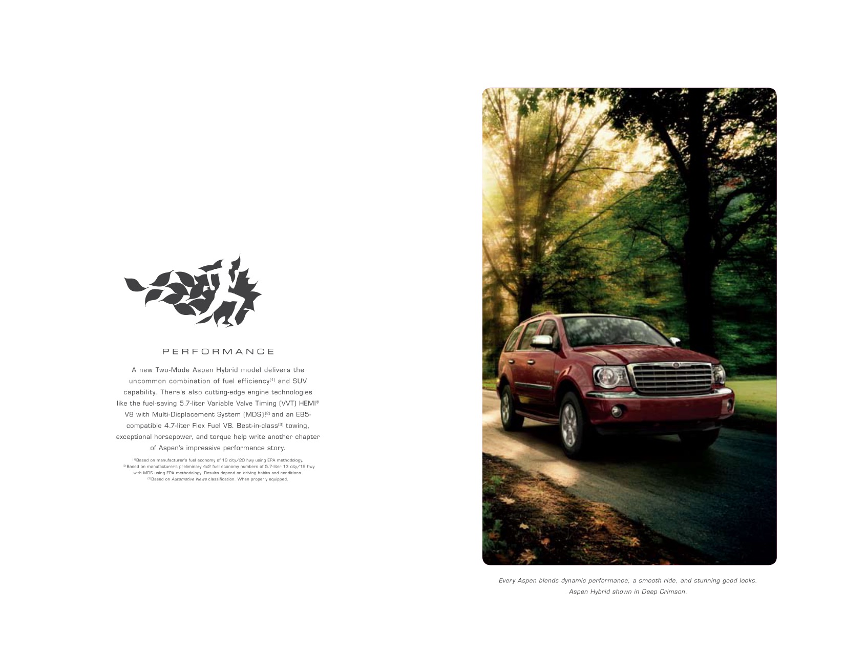 2009 Chrysler Aspen Brochure Page 2